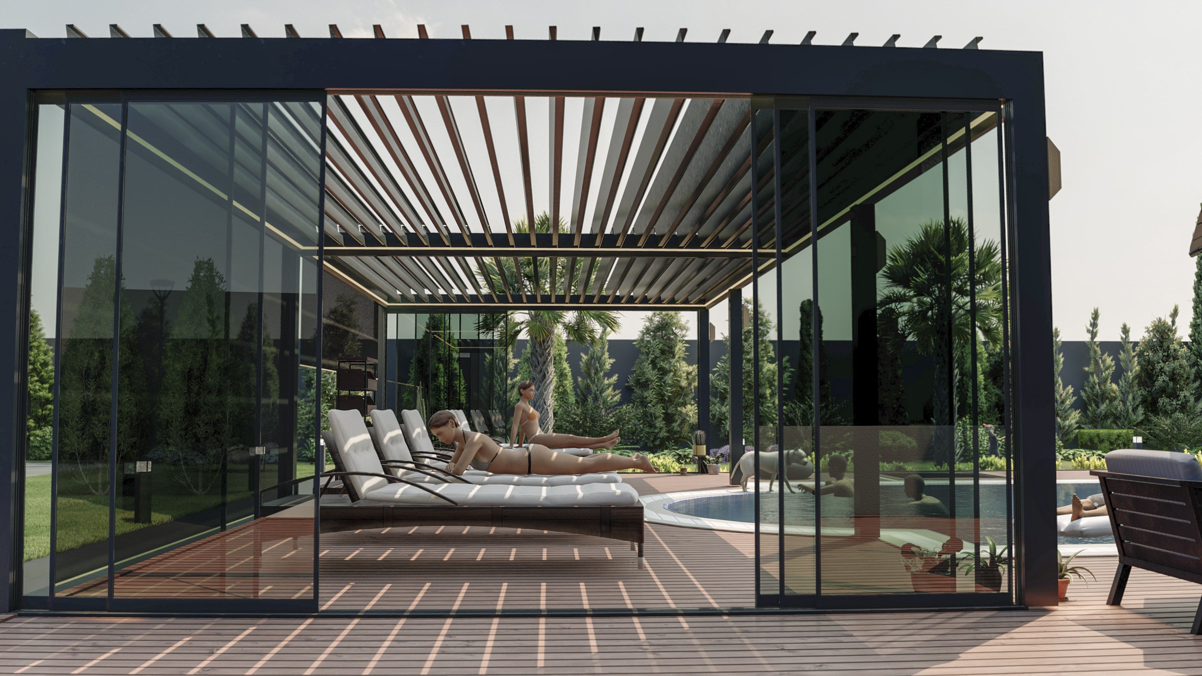 Bioclimatic Hareketli Tavan Sistemi